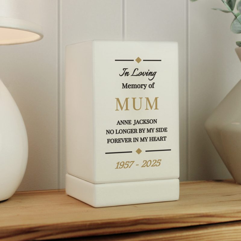 P1011H74.jpg Personalised Memorial Small Wooden Urn